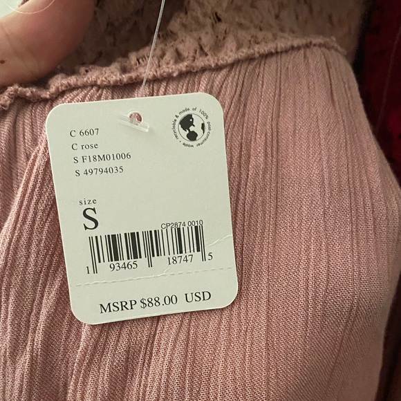 🫶🏼NWT Free People One Adella Slip dress in Rose🫶🏼 - Picture 11 of 12